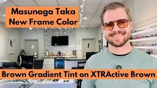 Masunaga Taka Sun в новом чёрном цвете | Линзы: коричневые 40 и янтарные 25 на Transitions XTRAct...