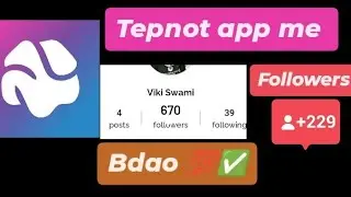 Tepnot app me followers bdao bad 1 click me 🤫💯✅. // Followers kese bdaye 💯🤫😱 #tepnot #instagram 