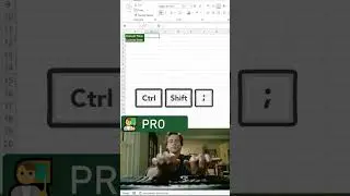 ⏰ Insert current time instantly in Excel with Ctrl Shift ; #excel  #excelforbeginners  #exceltips