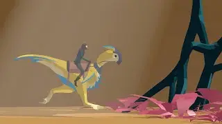 Blender low poly animation - fantasy bird - game concept animation.