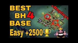 Builder Hall 4 Base / BH4 Builder Base + Defense Replay / Base Layout / 3000+ Trophies | COC / Clash