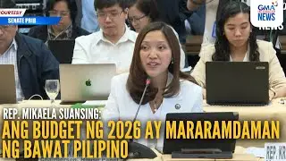 Rep. Mikaela Suansing delivers her opening remarks on Bicameral conference | GMA Integrated News