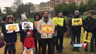 Bournemouth Tamil people protest against Jallikattu ban | News7 Tamil