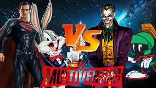 Bugs Bunny and Superman vs The Joker and Marvin - MultiVersus GamePlay (5 Points with No Commentary)