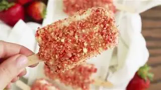 Strawberry Shortcake Ice Cream Bars