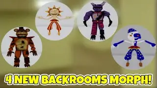 UPDATE 330 🤖 How to get ALL 4 NEW BACKROOMS MORPHS! (FNAF SECURITY BREACH) - Roblox