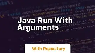 java run with arguments