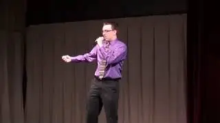 Funny Voice Impressionist at HACC talent show (Jason Hines)