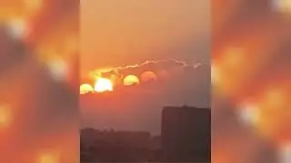 Sun Optical Illusion | 7 suns appeared in the sky in China