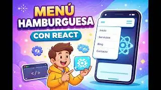 Burguer Menú responsive en React  (simple y funcional) 🍔⚛️ #programming #react #webdevelopment