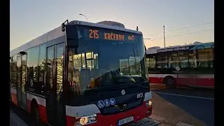 Linka 215 v useku Nemocnice Krč -  S&iacute;dli&scaron;tě Libu&scaron;