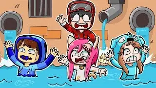 SE AFOGANDO NO XIXI *nojento* DO MINGUADO NO MINECRAFT