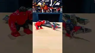 Lego Captain America VS Red Hulk Battle REVIEW!!!  #lego #marvel #captainamerica #new