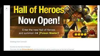 🌪[Event] February Hall of Heroes - [4★ Wind Poison Master]🌪 - Summoners War