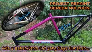 Project Repaint Sepeda Polygon || Review Bahan Cat yang saya gunakan