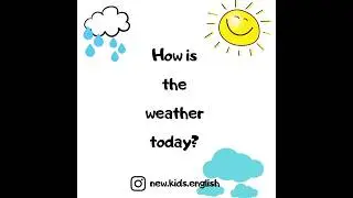 How is the weather today? #creativeideas #forkids #esl #newkidsenglish #games #english #kids