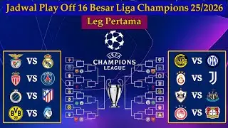 Jadwal Play Off 16 Besar Liga Champions Leg 1 - Benfica vs Real Madrid - UCL 2025/2026