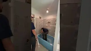 One Day Bath Installation Timelapse! #bathroomremodel #bathroom #bathroomupgrade