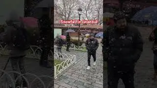 snowfall in istanbul 🇹🇷 #ytshorts #asiancapital
