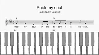 Klavier: Rock my soul (Klaviatur, Melodie, Akkorde, Text)
