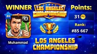 Los Angeles Championship 🏆 | 8 Ball Pool 🥷🏻| Winner: Muhammad🫣