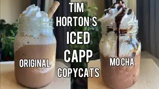 How To Make Tim Horton's Iced Capp, Original and Mocha