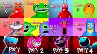 Garten of Banban 0, 1, 2, 3, 4, 6, 7, 8, | Poppy Playtime Chapter 1, 2, 3, 4 | No Commentary