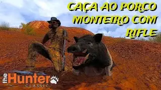 The hunter classic, abates de porco monteiro com rifle