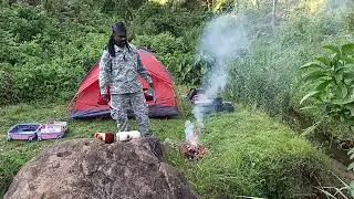 SPENDING 4 DAYS IN DARK OF COLD. camping with dj dimples
