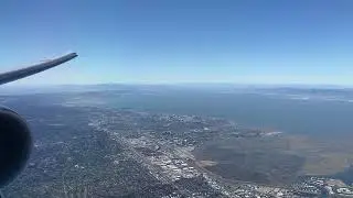 All Nippon Airways Boeing 777-300ER landing in San Francisco (SFO)