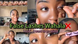 Cooking? No. Installing lashes like my life depends on it 😂 #lashapplication #Beautyvlovger