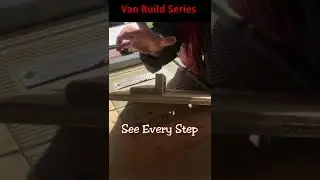 Van Conversion DIY Van cabinet door design for vanlife build renogy battleborn coleman # shorts