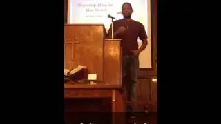 Adrien Daniel First Sermon @ New Hope Baptist Church