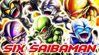 SHOWCASE OF 700% 14 STAR FREE SIX SAIBAMAN || PVP RATING MATCHES || DRAGONBALL LEGENDS GAMEPLAY ||