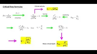 Critical Flow Equations