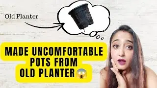 Recycling Craft Ideas/Repurposing Old Planter into New Planter/DIY from Waste Material