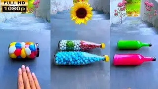 Breaking glass bottle ⚠️🔥 Crushing Crunchy & Soft Things #asmr #shorts #asmrsound #satisfyingvideo 
