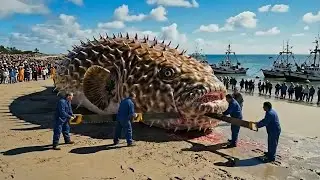 500KG Giant Porcupinefish Hunt – Deadly Spiked Monster from the Deep
