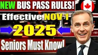 Government Transit Update | New Bus Pass Rules for Pensioners | Starting November 1, 2025!