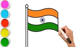 How to Draw Republic Day Drawing (For Kids &ndash; Easy Steps) january 26