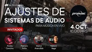 Ajustes de sistemas de audio para música en vivo