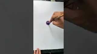 001 | Easy Purple Circle Painting | Quick Acrylic Art for Beginners