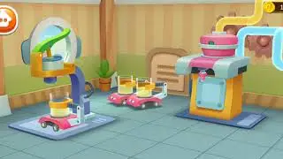 Baby bus baby panda juice shop