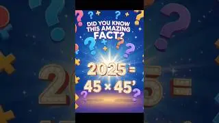 The Rare Math Coincidence of 2025 🔢 | Mind-Blowing Fact! #short #facts #viral #2025facts