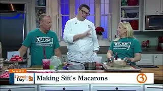 Making Sift Bakery's macarons