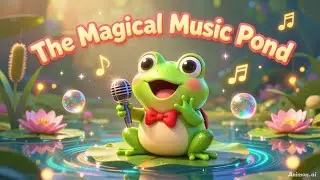 🎵 तालाब का सुरमय जादू 🐸 (एक संगीत प्रेमी मेंढक की कहानी) #kidsvideo #kidsstories