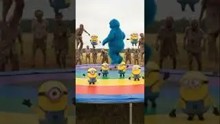 Cookie Monster Walking Dead Minions Chicken Banana #views_viral_video_subscribers_grow