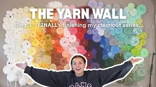 The Yarn Wall Reveal 👀 Was it Worth It?! Crochet Studio Vlog 🤪