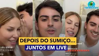 Dudu e Saory reaparecem juntos em live e f&atilde;s comemoram