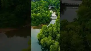Dji mini3 pro footage #nature #waterfall #relaxingmusic   #river#atlanta #georgia #usa #places